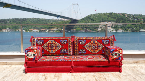 Loveseat Sofa Seating, Arabic Jalsa Set, Oriental Sofa