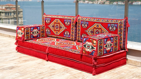 8 Thickness Single Seating Sofa, Moroccan Sofa, Floor Sofa Seating Set