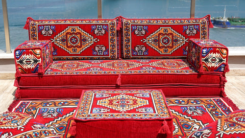 8 Thickness Single Seating Sofa, Moroccan Sofa, Floor Sofa Seating Set