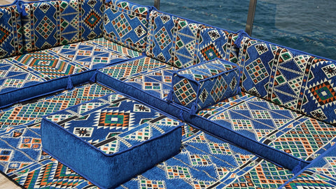 8 Thickness U Sofa Set, Floor Cushions, Traditional Turkish Sofa, Handmade Arabic Sofa