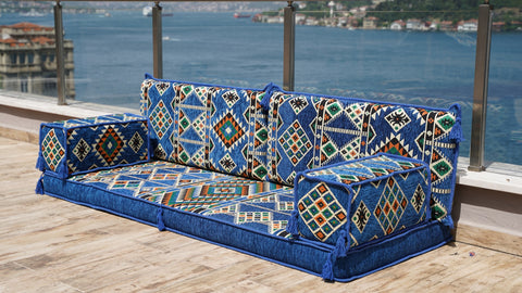 Loveseat Sofa, Floor Seating Set, Arabic Majlis