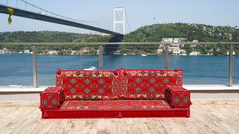 8 Thickness Loveseat, Moroccan Sofa Seating, Arabic Jalsa Set