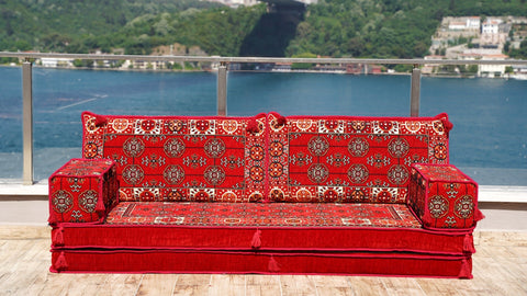 8 Thickness Loveseat, Moroccan Sofa Seating, Arabic Jalsa Set