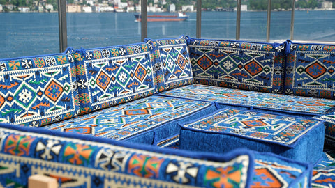 8 Thickness U Sofa Set, Moroccan Sofa, Floor Seating, Turkish Seating Sofa Set