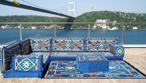 L Shaped Arabic Sofa, Majlis Sofa, Floor Cushions, Arabic Jalsa