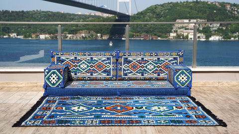 Single Sofa Set, Floor Cushions, Arabic Jalsa Seating