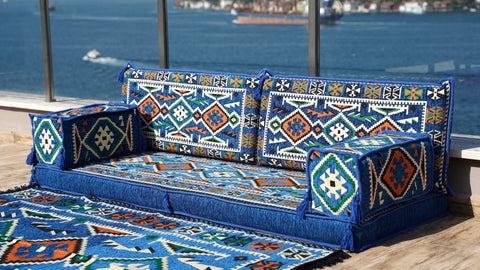 Single Sofa Set, Floor Cushions, Arabic Jalsa Seating