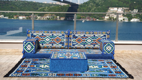 Single Sofa Set, Floor Cushions, Arabic Jalsa Seating