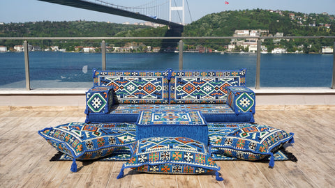 Single Sofa Set, Floor Cushions, Arabic Jalsa Seating