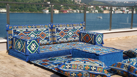 Single Sofa Set, Floor Cushions, Arabic Jalsa Seating