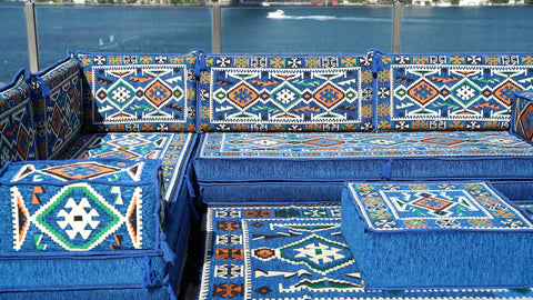 L Shaped Arabic Sofa, Majlis Sofa, Floor Cushions, Arabic Jalsa
