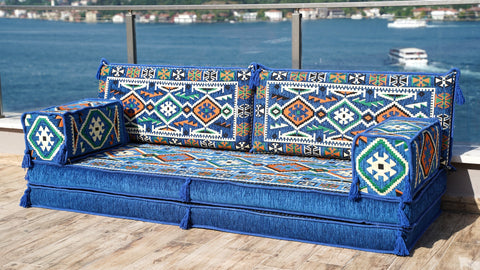 Loveseat Sofa, Turkish Cushions, Arabic Floor Seating