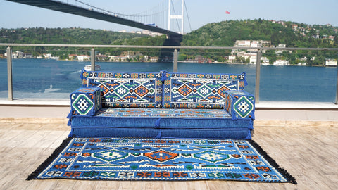 Single Sofa Set, Floor Cushions, Arabic Jalsa Seating