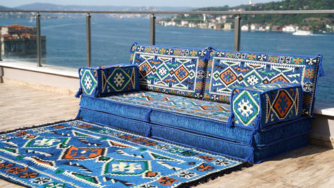 Single Sofa Set, Floor Cushions, Arabic Jalsa Seating