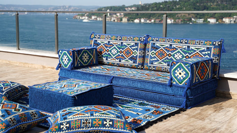Single Sofa Set, Floor Cushions, Arabic Jalsa Seating