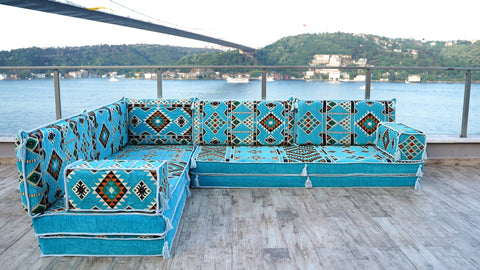 8 Thickness L Shape Sofa, Floor Cushions, Arabic Floor Sofa Set, Arabic Jalsa Set