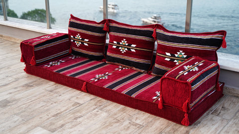 Single Sofa Set, Arabic Sofa, Floor Sofa Seating Cushions