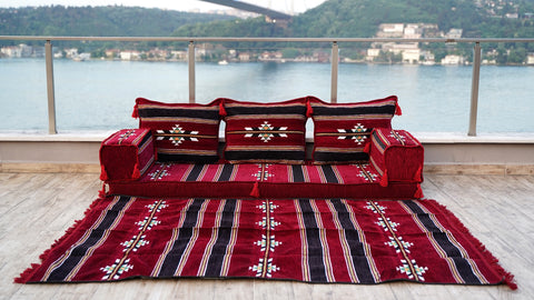 Single Sofa Set, Arabic Sofa, Floor Sofa Seating Cushions