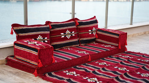 Single Sofa Set, Arabic Sofa, Floor Sofa Seating Cushions