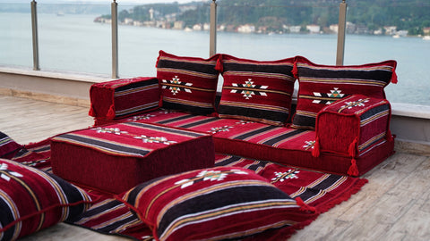 Single Sofa Set, Arabic Sofa, Floor Sofa Seating Cushions