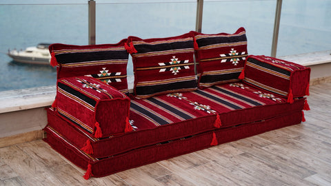 Single Sofa Set, Arabic Sofa, Floor Sofa Seating Cushions