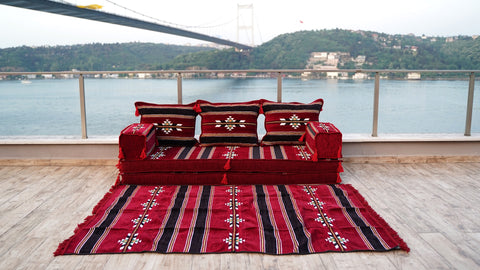 Single Sofa Set, Arabic Sofa, Floor Sofa Seating Cushions