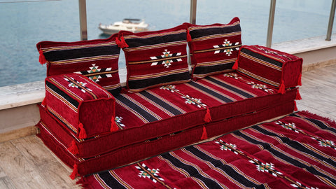 Single Sofa Set, Arabic Sofa, Floor Sofa Seating Cushions