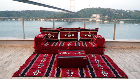 Single Sofa Set, Arabic Sofa, Floor Sofa Seating Cushions