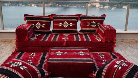 Single Sofa Set, Arabic Sofa, Floor Sofa Seating Cushions