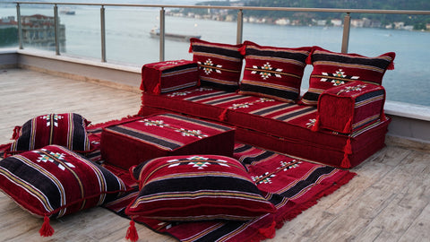 Single Sofa Set, Arabic Sofa, Floor Sofa Seating Cushions