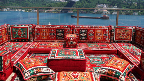 8 Thickness U Sofa Set, Moroccan Sofa Seating, Turkish Seating Cushions