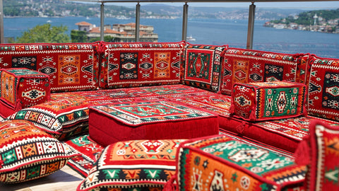 8 Thickness U Sofa Set, Moroccan Sofa Seating, Turkish Seating Cushions