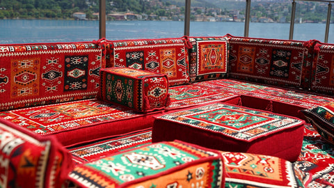 8 Thickness U Sofa Set, Moroccan Sofa Seating, Turkish Seating Cushions