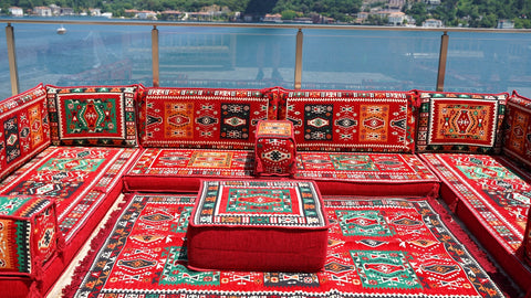 8 Thickness U Sofa Set, Moroccan Sofa Seating, Turkish Seating Cushions