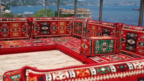 8 Thickness U Sofa Set, Moroccan Sofa Seating, Turkish Seating Cushions