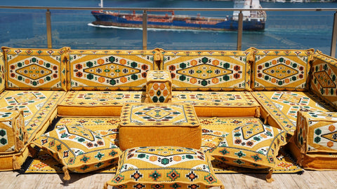 8 Thickness U Sofa Set, Floor Cushions, Arabic Sofa, Oriental Sofa, Turkish Cushions