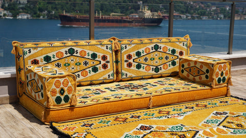 8 Thickness Single Seating Sofa, Arabic Sofa Set, Floor Seating Set