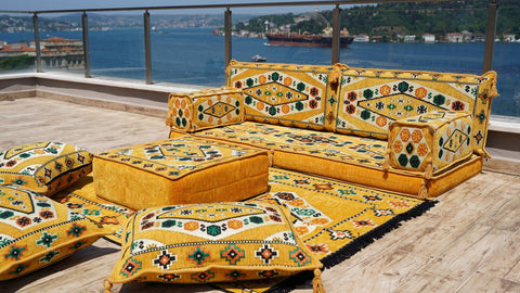 8 Thickness Single Seating Sofa, Arabic Sofa Set, Floor Seating Set