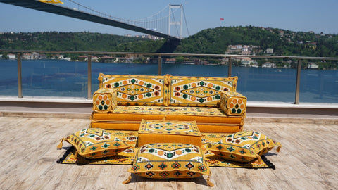 8 Thickness Single Seating Sofa, Arabic Sofa Set, Floor Seating Set