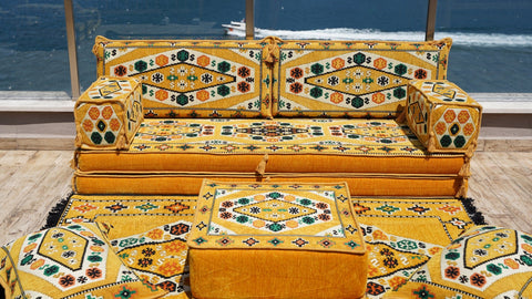 8 Thickness Single Seating Sofa, Arabic Sofa Set, Floor Seating Set