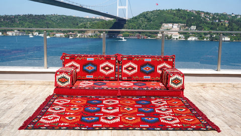 Single Sofa Set, Arabic Jalsa, Turkish Sofa, Floor Cushions