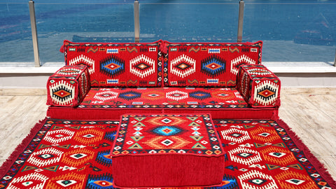 Single Sofa Set, Arabic Jalsa, Turkish Sofa, Floor Cushions