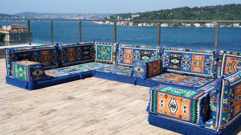 8 Thickness U Sofa Set, Moroccan Sofa, Turkish Seating Cushions, Arabic Majlis Sofa