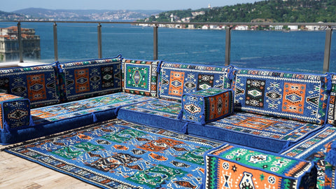 8 Thickness U Sofa Set, Moroccan Sofa, Turkish Seating Cushions, Arabic Majlis Sofa