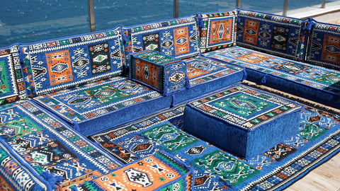 8 Thickness U Sofa Set, Moroccan Sofa, Turkish Seating Cushions, Arabic Majlis Sofa