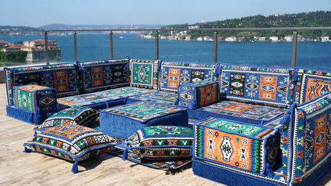 8 Thickness U Sofa Set, Moroccan Sofa, Turkish Seating Cushions, Arabic Majlis Sofa