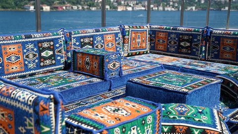 8 Thickness U Sofa Set, Moroccan Sofa, Turkish Seating Cushions, Arabic Majlis Sofa