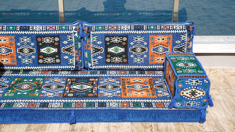Loveseat Sofa, Arabic Majlis, Turkish Seating Pillows