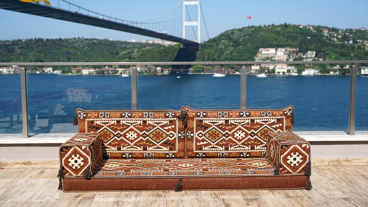 Loveseat Sofa, Arabic Jalsa, Turkish Seating Cushions