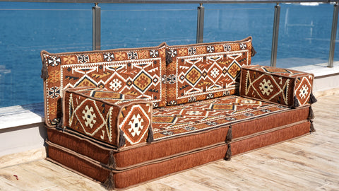 Loveseat Sofa, Arabic Jalsa, Turkish Seating Cushions